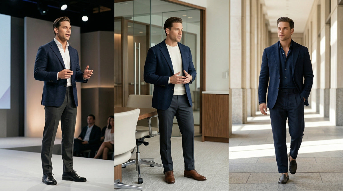 How to Style One Blazer Three Ways: Presentation, Meeting, and Commute