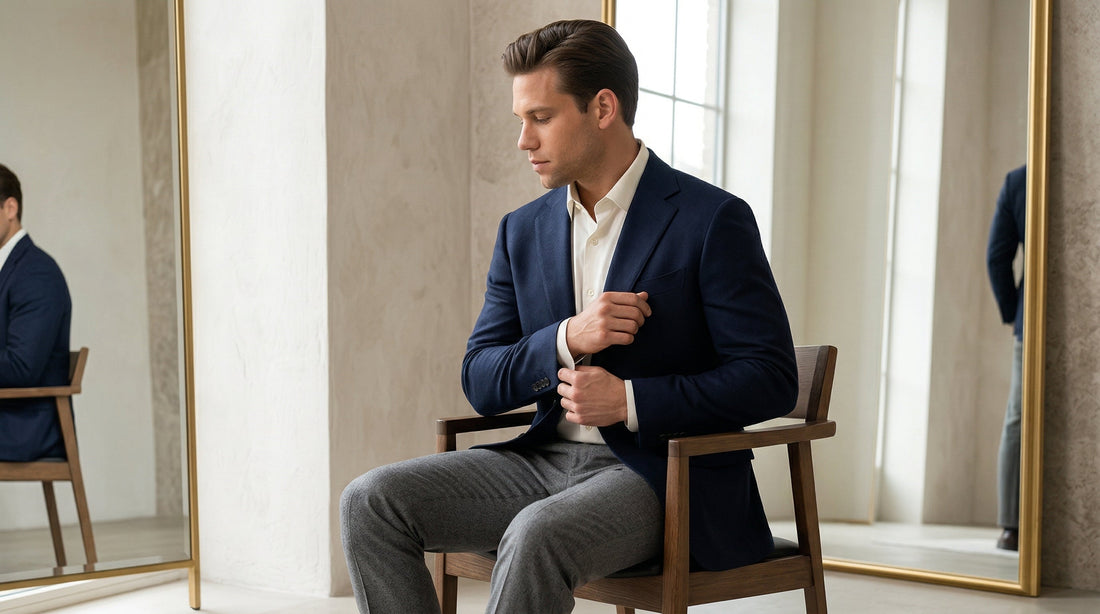 Blazer Fit Check — How to Sit and Check