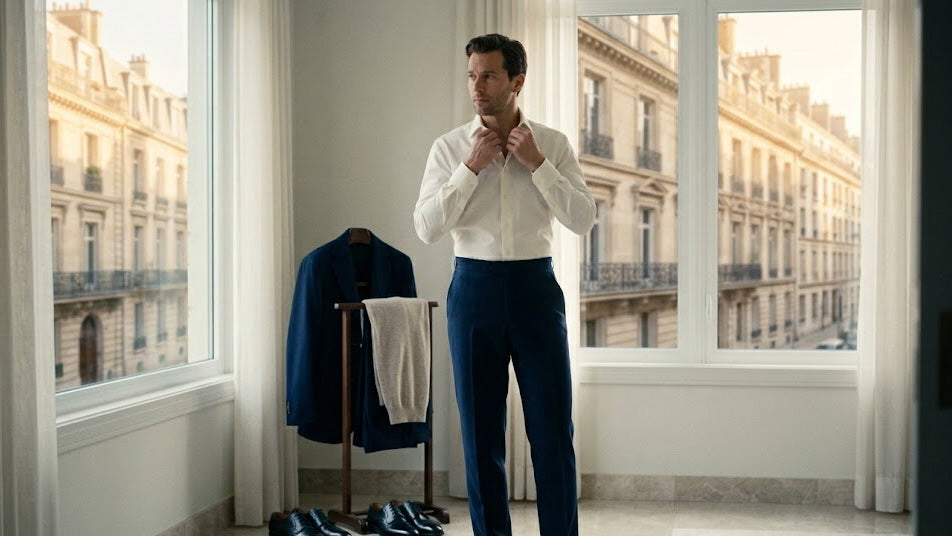 How to Wear Navy Trousers: 3 Outfits for Work and Weekends