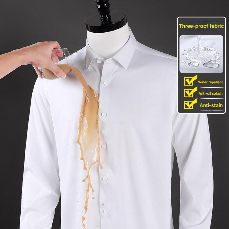 MONSEN Suitory Triple-Protection Water-Repellent Dress Shirt in Bamboo Blend product image