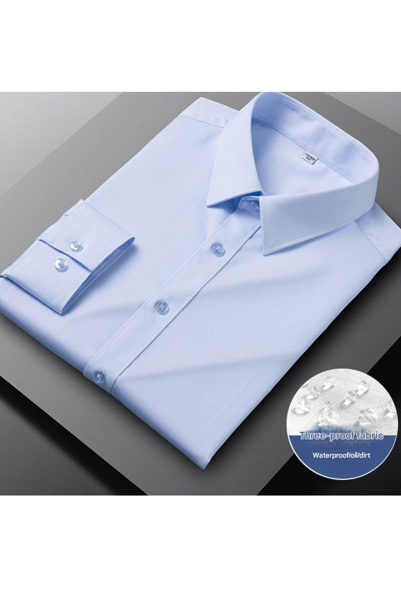 MONSEN Suitory Triple-Protection Water-Repellent Dress Shirt in Bamboo Blend product image