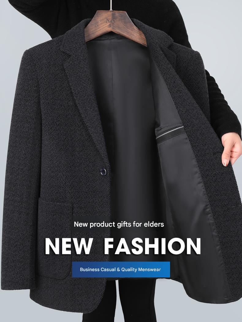 MONSEN Suitory Easy-Care Relaxed Fit Single Blazer in Cotton product image