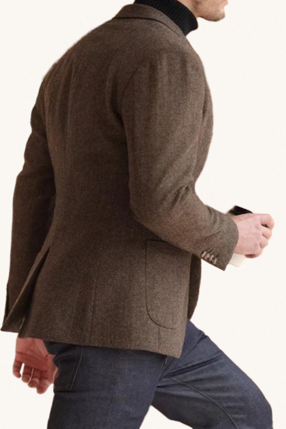 MONSEN Suitory Retro Tweed Blazer in Wool product image
