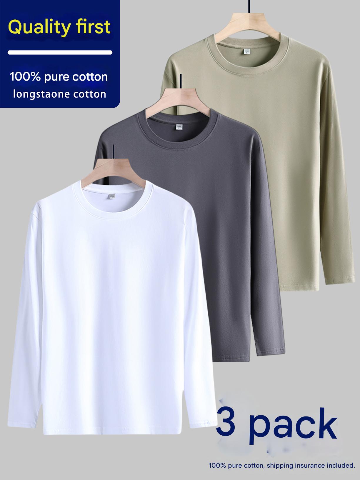 MONSEN Suitory 3-Pack Long-Staple Cotton Crewneck T-Shirt product image