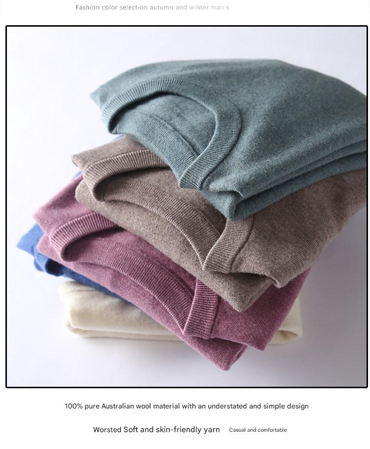 MONSEN Suitory 100% Wool Lightweight Crewneck Knit product image