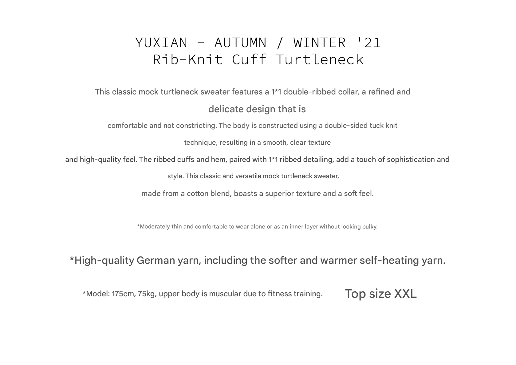 mid-neck ribbed knit