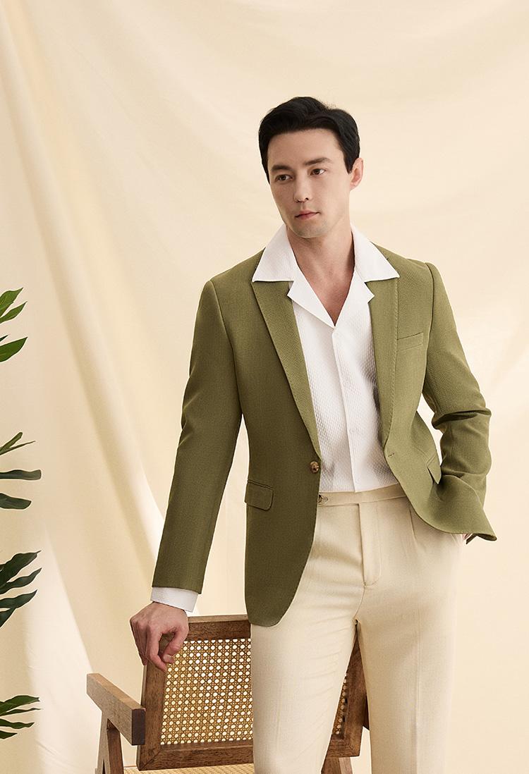 MONSEN Suitory Half-Lined & Breathable K-Style Blazer in Performance Blend product image
