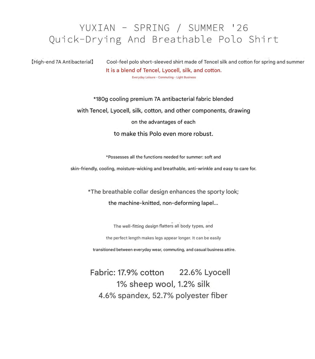 MONSEN Suitory Antibacterial Cooling Piqué Polo in Cotton product image