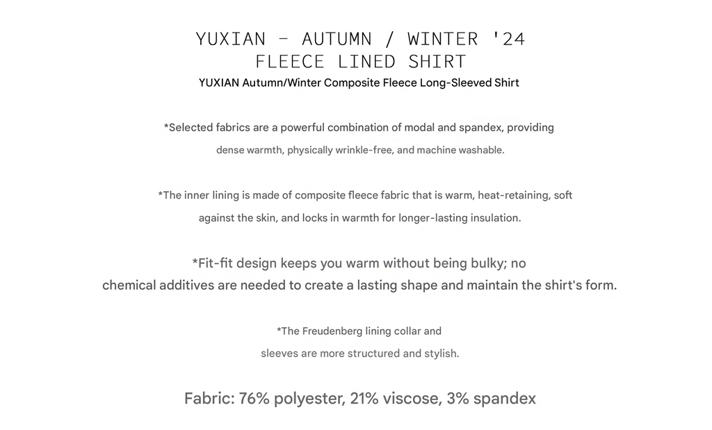 Non-Iron Fleece-Lined Stretch Shirt