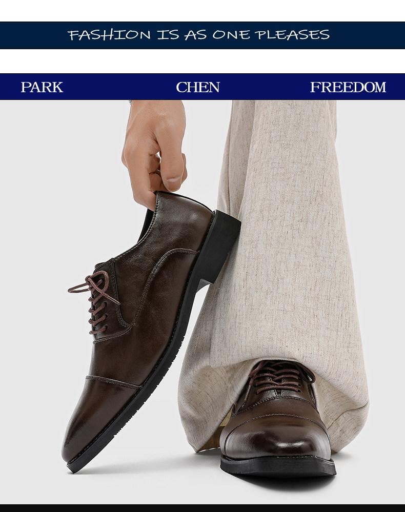 Three-Piece Toe Oxford/Derby Shoes