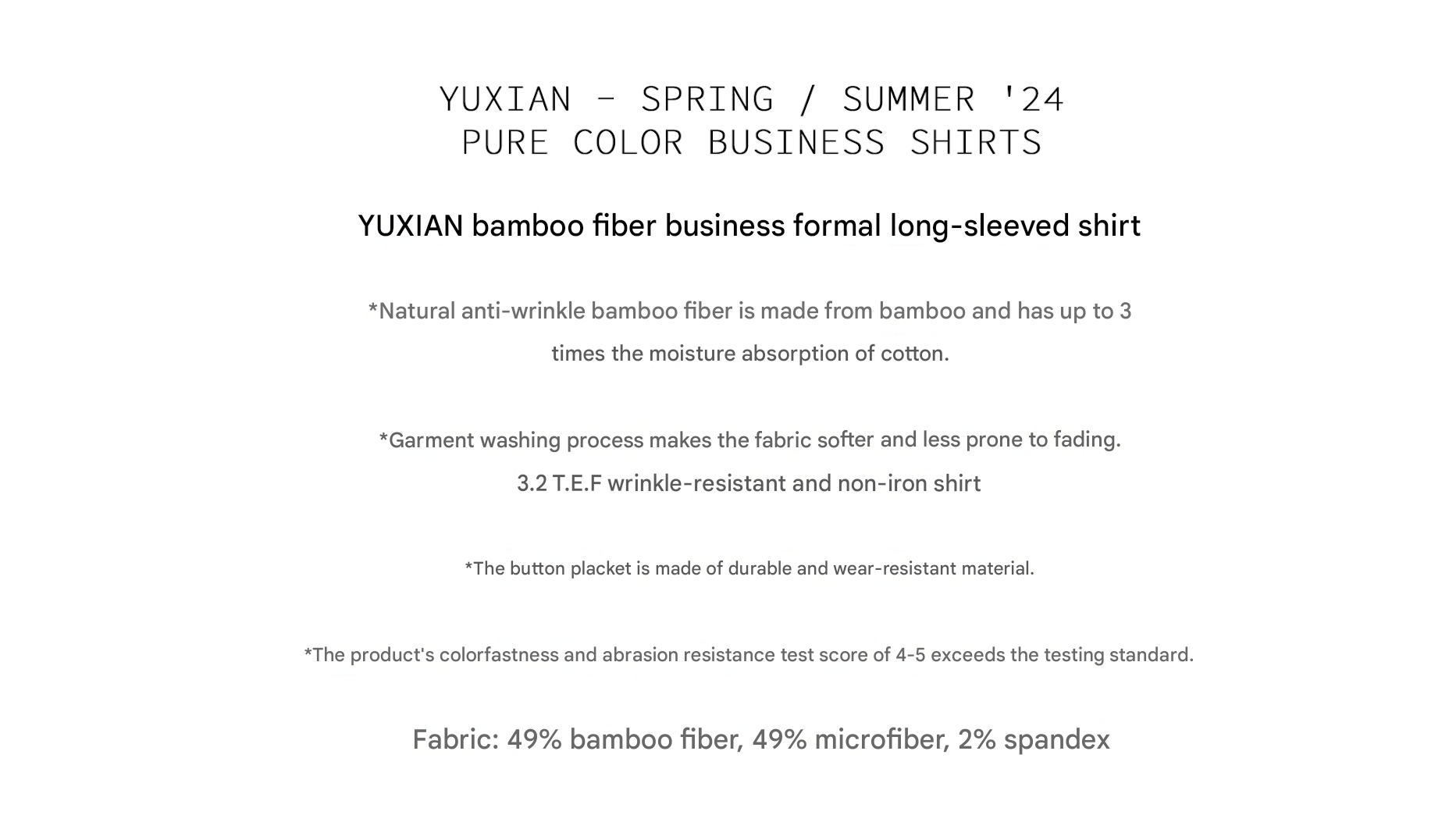Anti-Wrinkle Non-Iron Shirt
