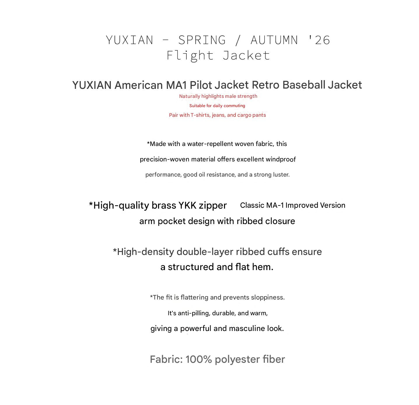 MONSEN Suitory Lightweight MA-1 Flight Jacket in Performance Blend product image
