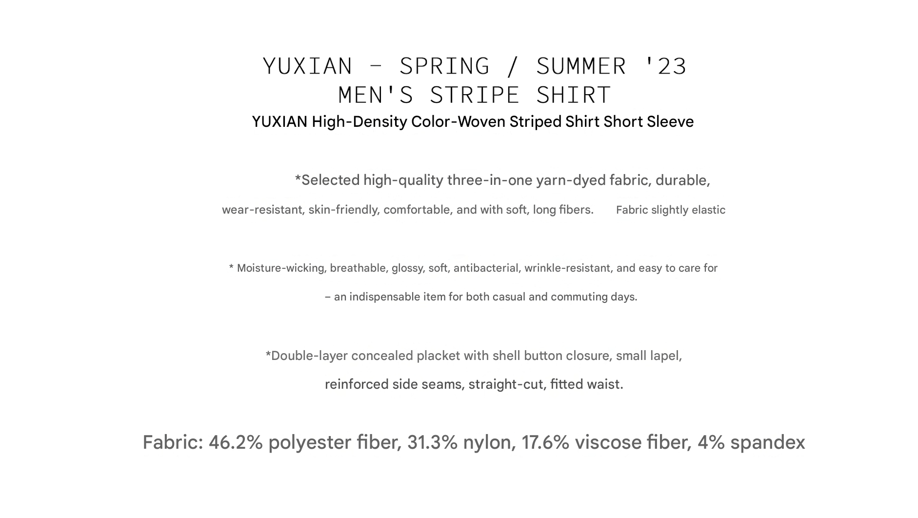 MONSEN Suitory Wrinkle-Free Striped Shirt in Performance Blend product image