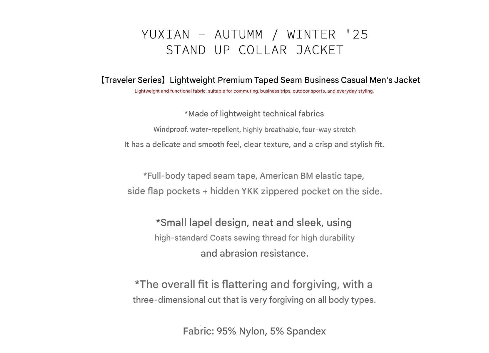 MONSEN Suitory Traveler Lightweight Seam-Sealed Jacket product image