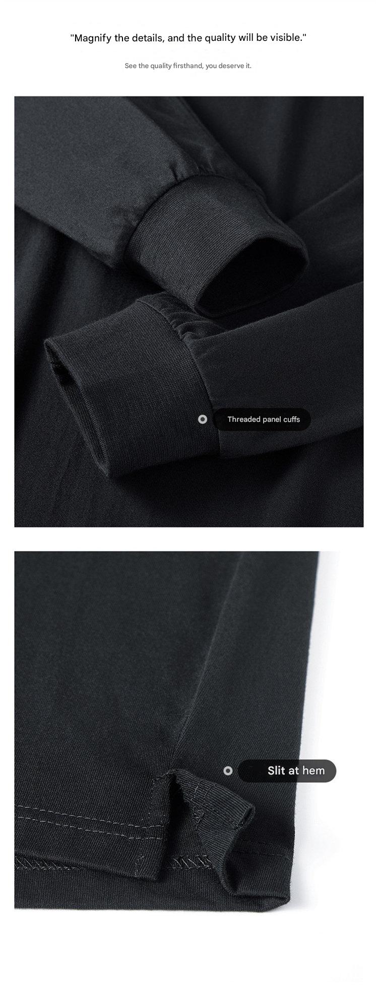 MONSEN Suitory Cotton Long Sleeve Crewneck T-Shirt product image