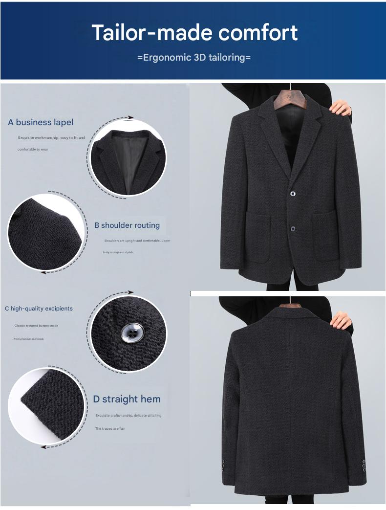 MONSEN Suitory Easy-Care Relaxed Fit Single Blazer in Cotton product image