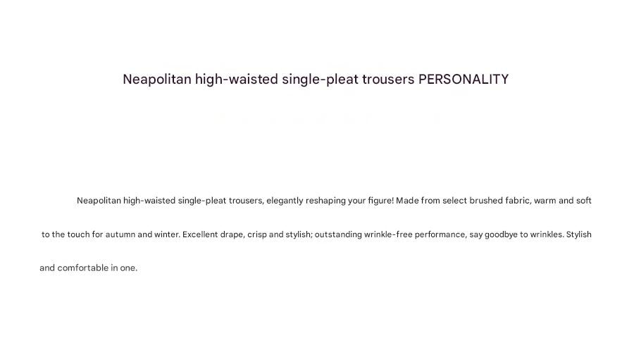 High-Waist Straight Trousers