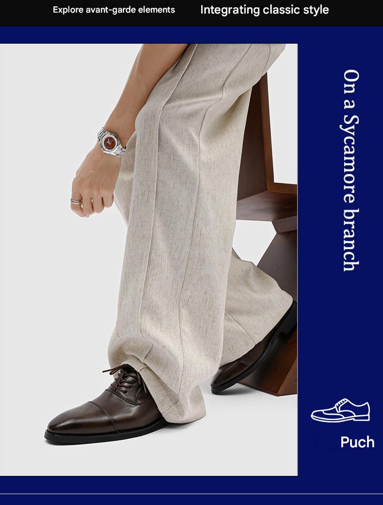Three-Piece Toe Oxford/Derby Shoes