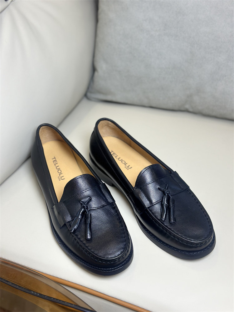 MONSEN Suitory Genuine Leather Tassel Loafers product image