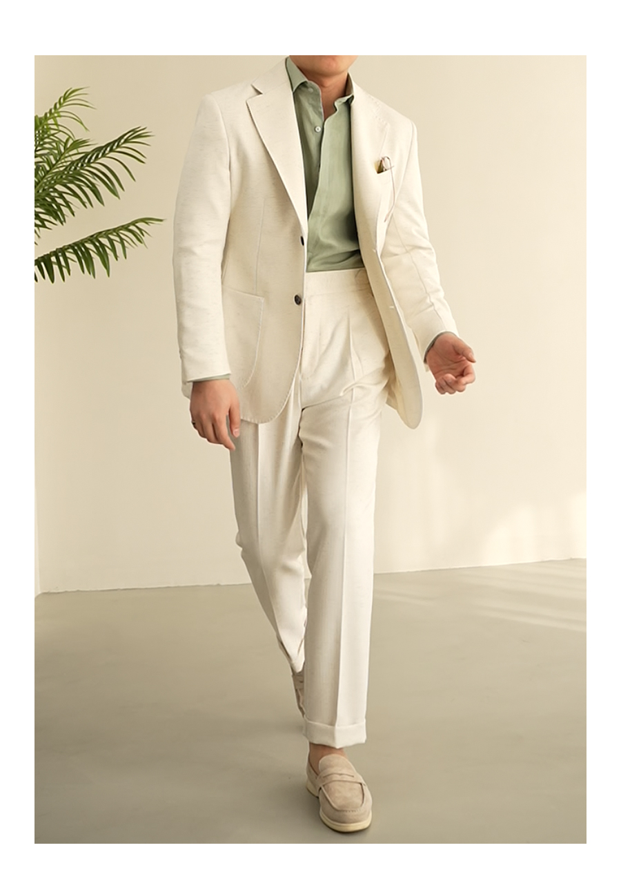 MONSEN Suitory Neapolitan Notch-Lapel Suit in Performance Blend product image