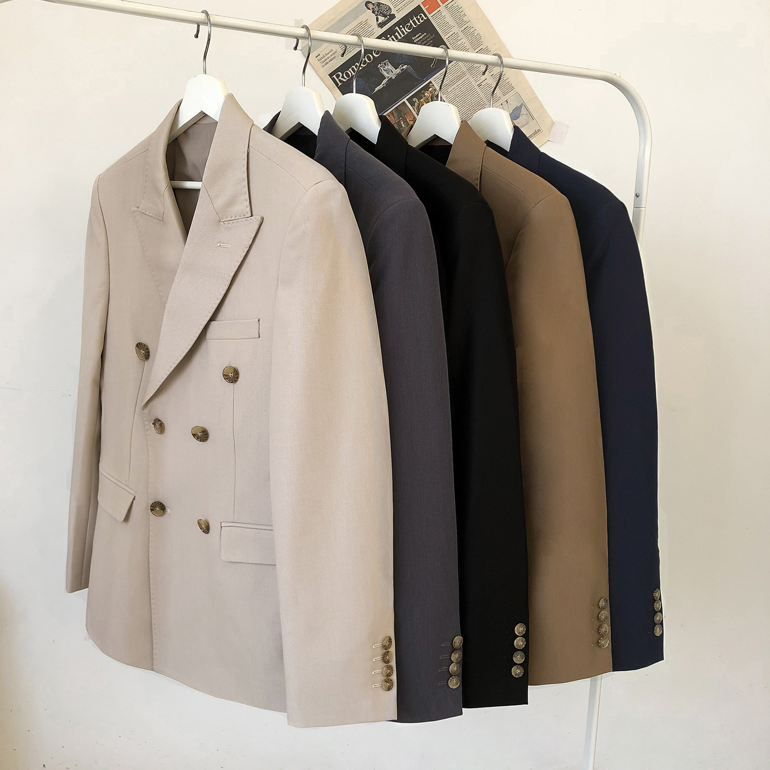 MONSEN Suitory Double-Breasted Slim Blazer in Performance Blend product image