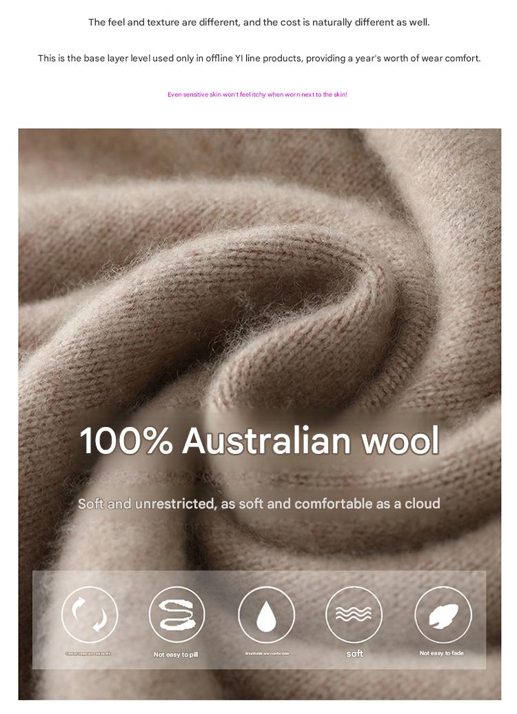 100% Wool Turtleneck Sweater 1