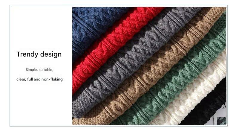 Cable-Knit Crewneck Sweater