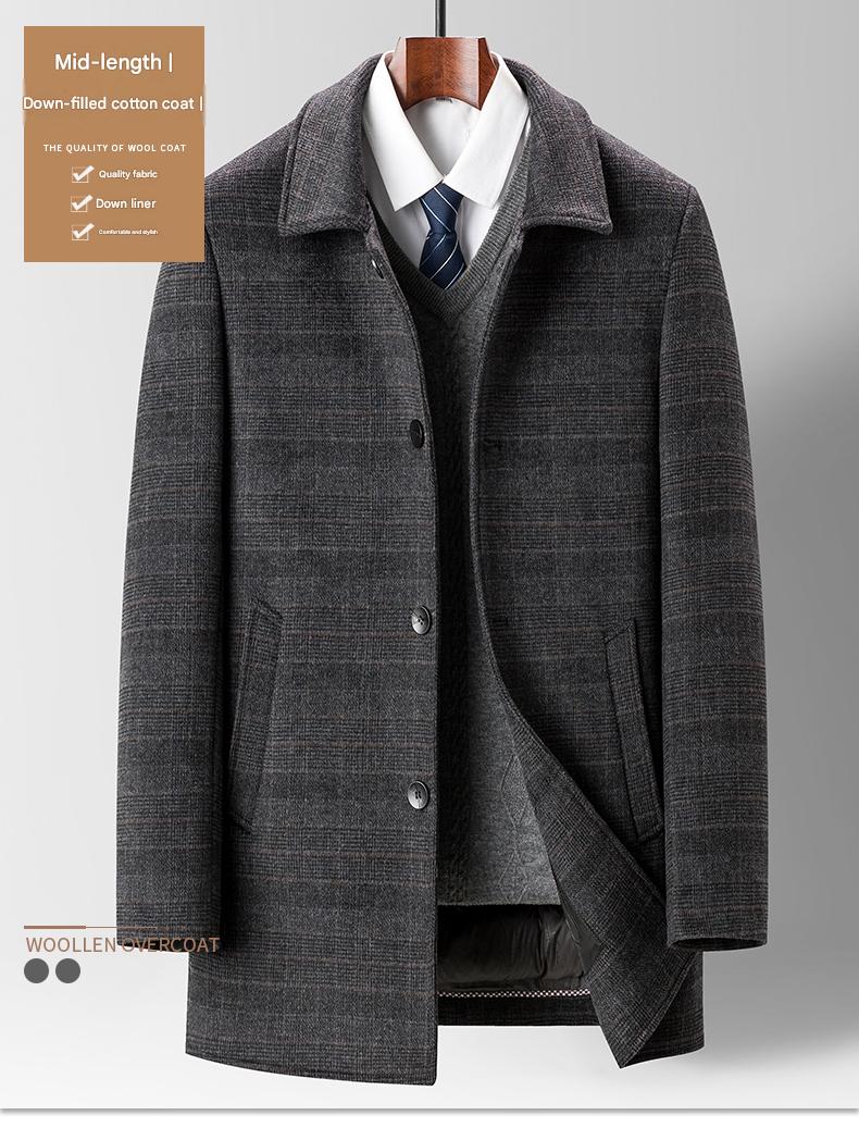 Mid-Length Down-Lined Coat