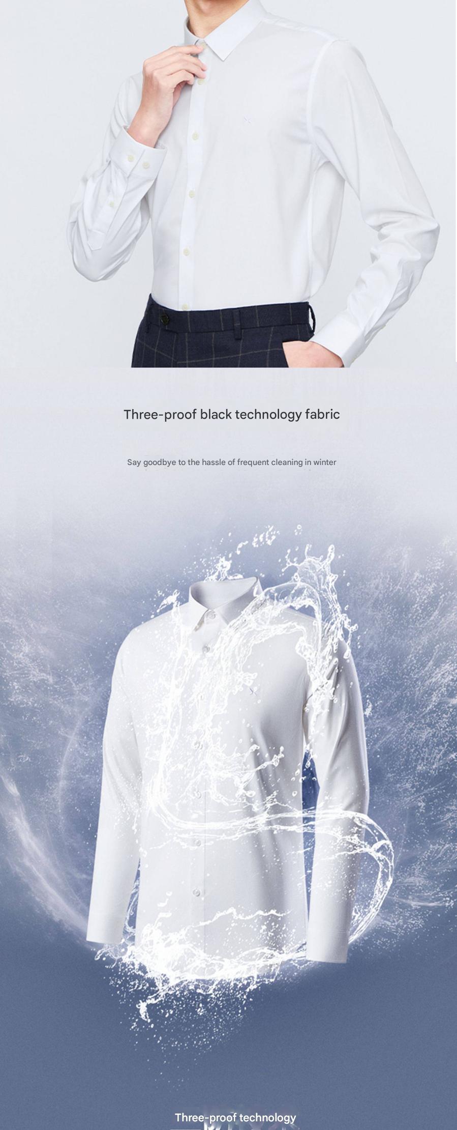 MONSEN Suitory Triple-Protection Water-Repellent Dress Shirt in Bamboo Blend product image