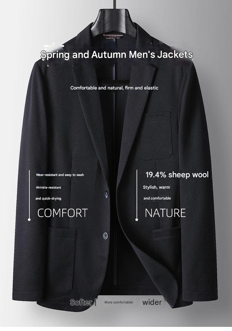 MONSEN Suitory Old-Money Inspired Wool Blazer product image