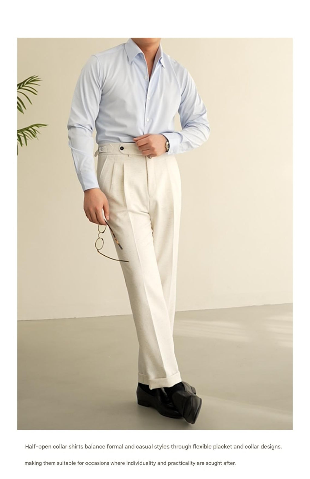 MONSEN Suitory Italian One-Piece Collar Shirt in Performance Blend product image