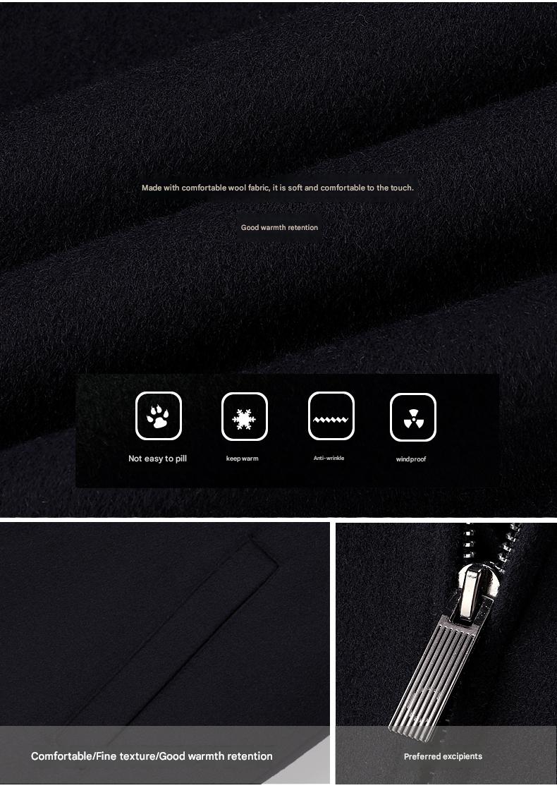 100% Sheep-Wool Lapel Jacket