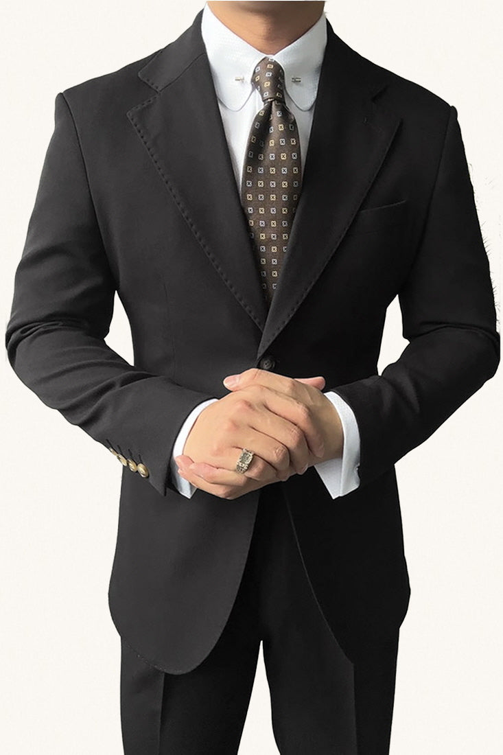 MONSEN Suitory Neapolitan Slim Suit (Single-Breasted) in Performance Blend product image