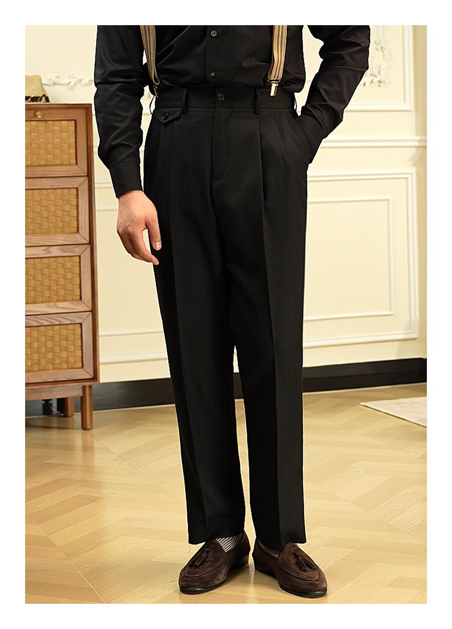 Wrinkle-Resistant Straight Trousers