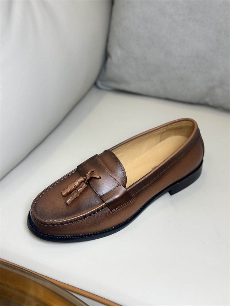 MONSEN Suitory Genuine Leather Tassel Loafers product image