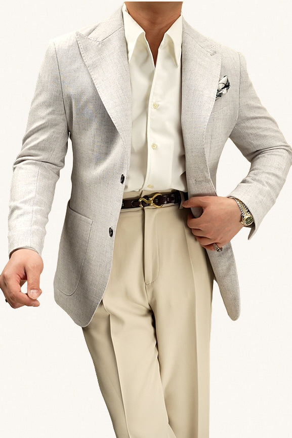MONSEN Suitory Non-Iron V-Neck Naples Shirt in Performance Blend product image