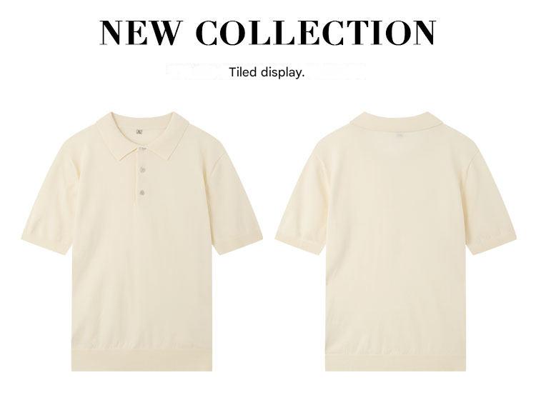 MONSEN Suitory Slim-Fit Solid Knit Polo in Denim product image