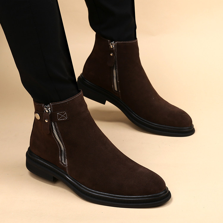 Genuine Suede Martin Boots