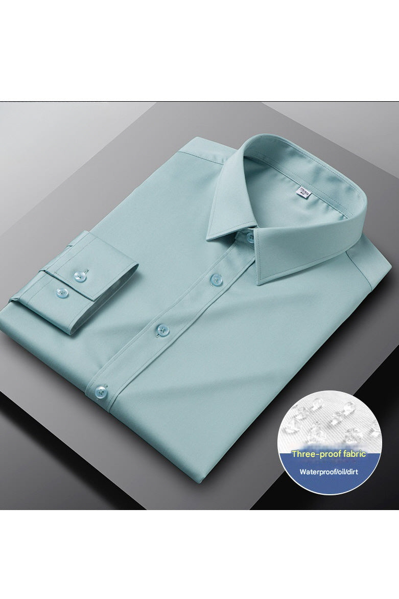 MONSEN Suitory Triple-Protection Water-Repellent Dress Shirt in Bamboo Blend product image