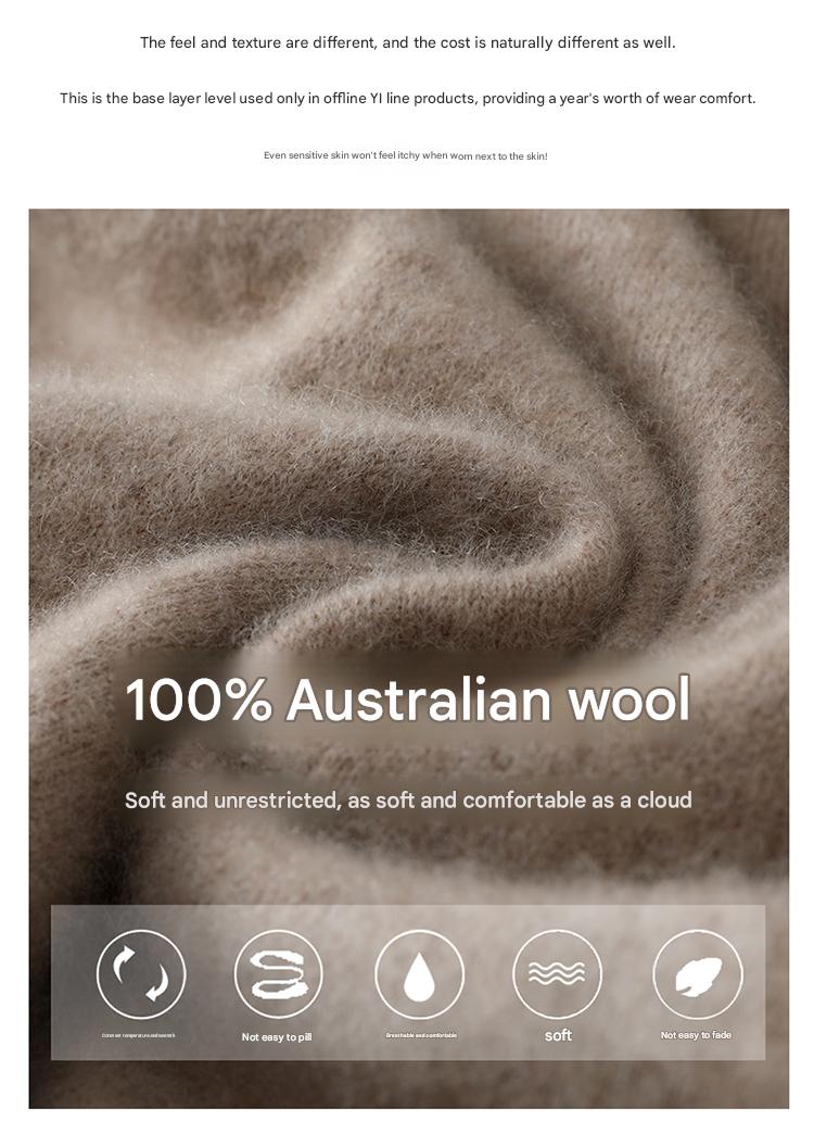100% Wool V-Neck Sweater