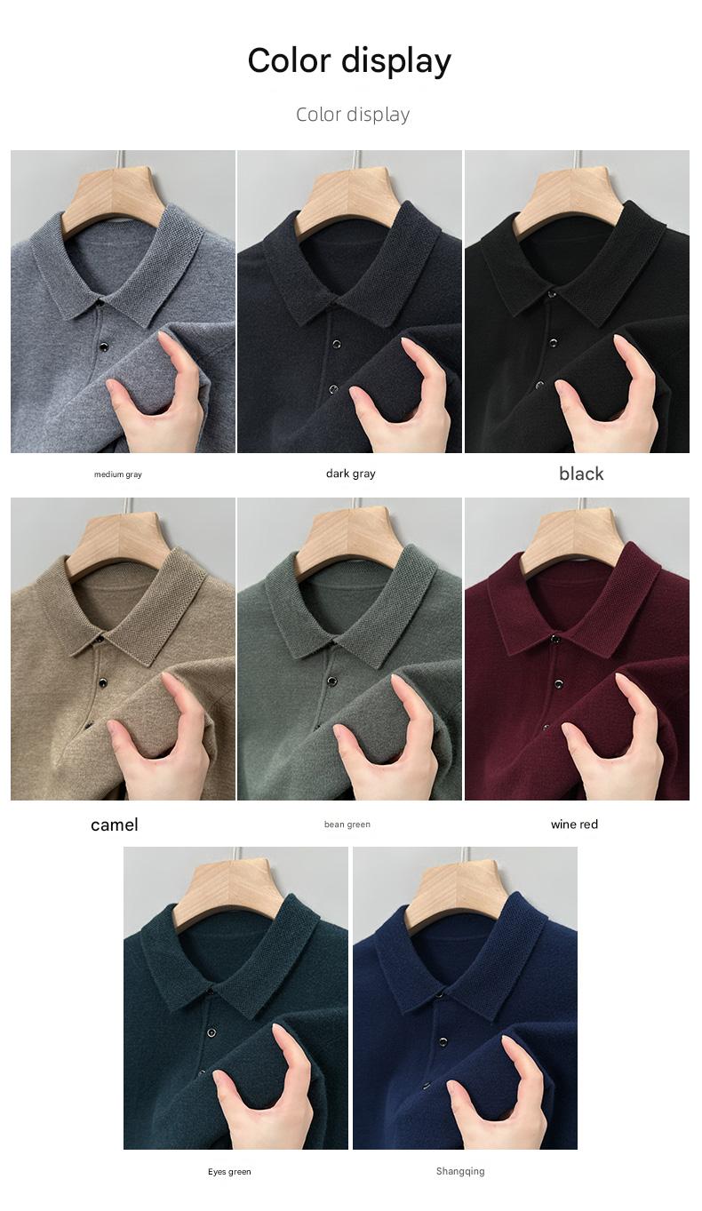 AW Solid Polo Knit