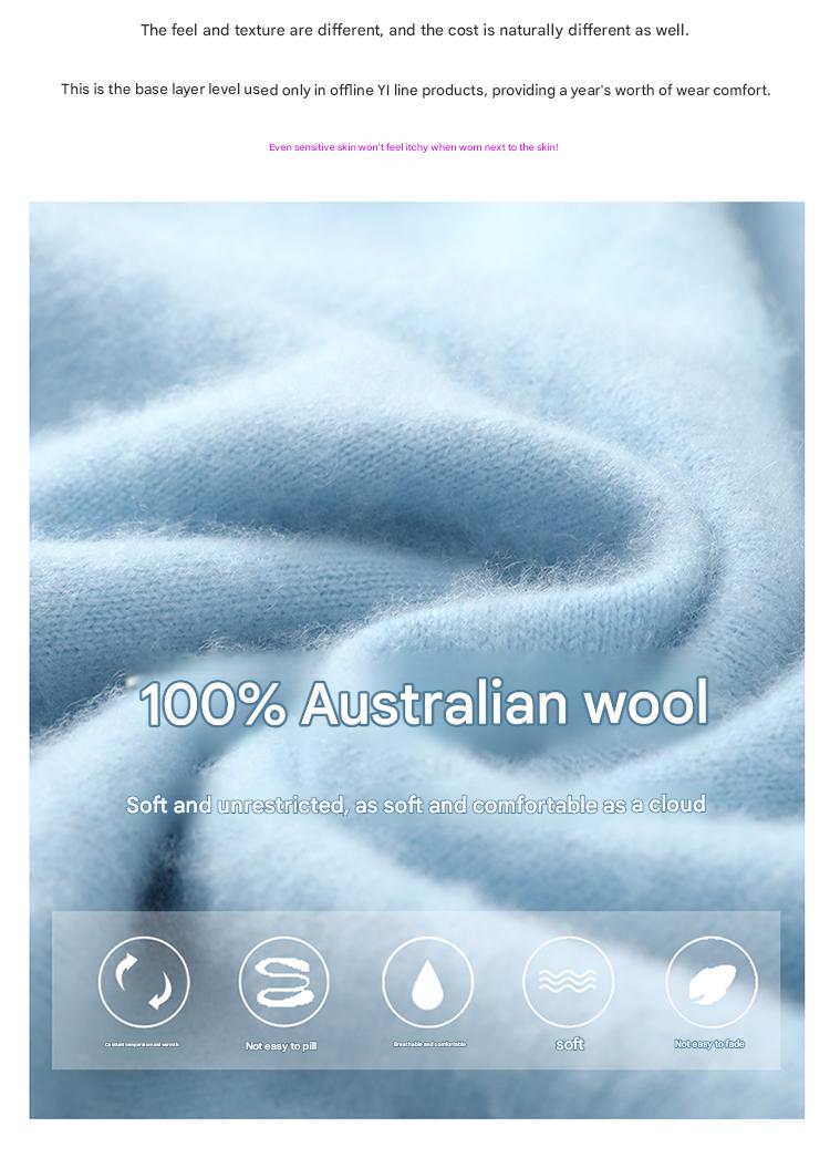 100% Wool Crewneck Sweater