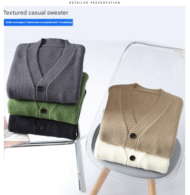 Lightweight V-Neck Knit Cardigan