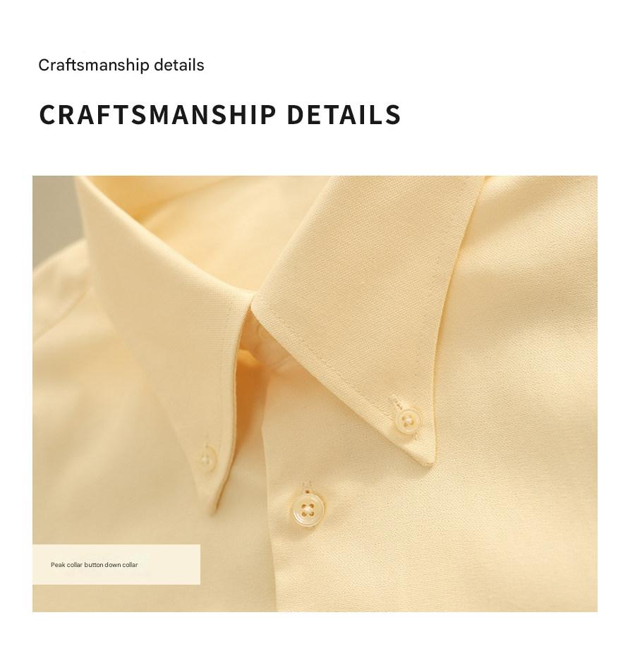 MONSEN Suitory Retro Oxford Non-Iron Wide Collar Shirt in Cotton product image