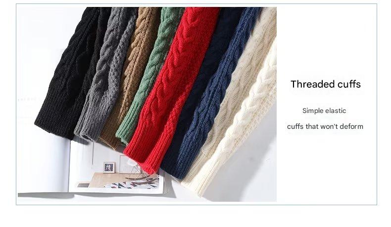 Cable-Knit Crewneck Sweater