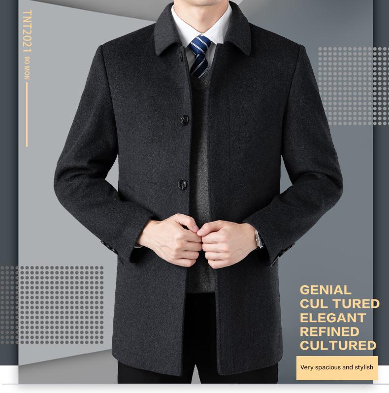Mid-Length Wool Coat