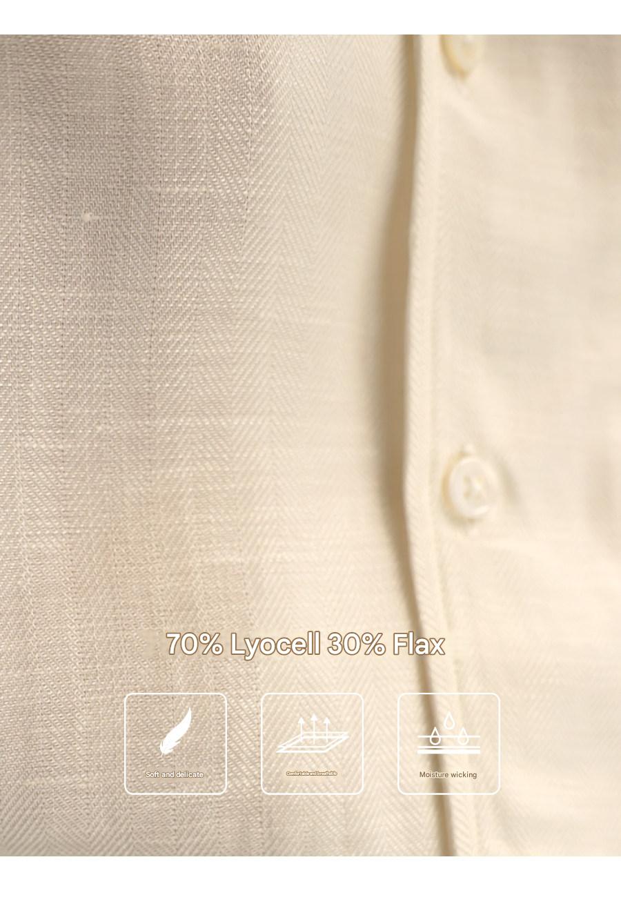 MONSEN Suitory One-Piece Collar Linen Shirt product image