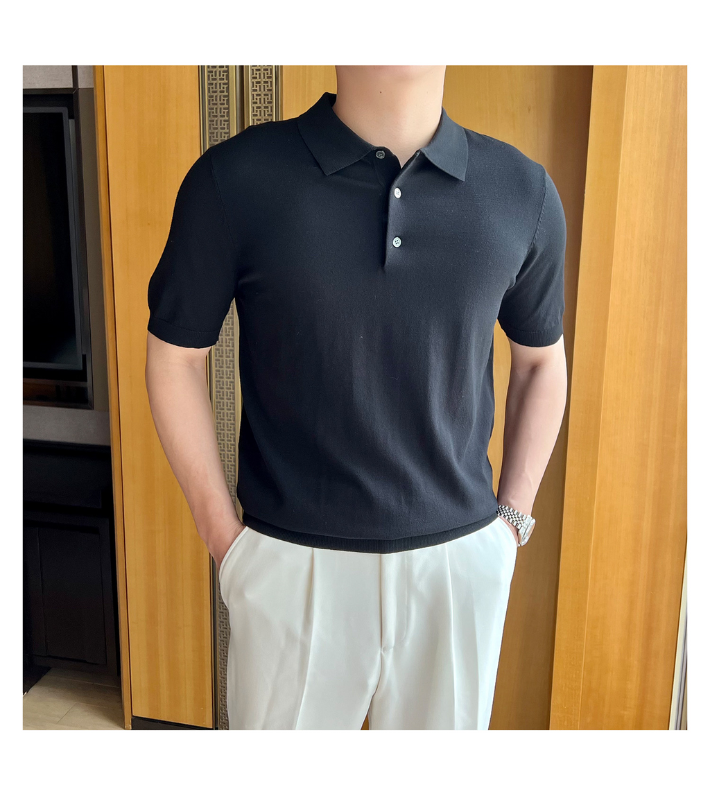 Slim-Fit Solid Knit Polo