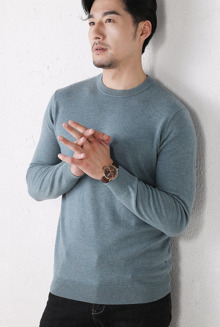 MONSEN Suitory 100% Wool Lightweight Crewneck Knit product image