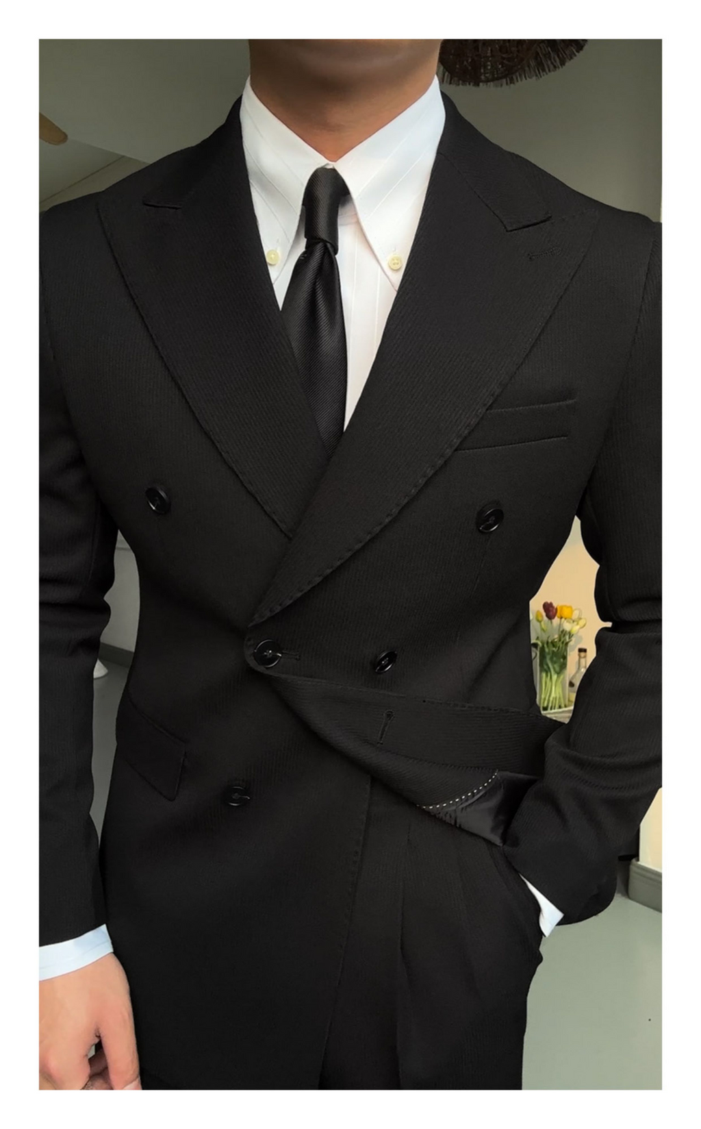 Double-Breasted Peak-Lapel Suit
